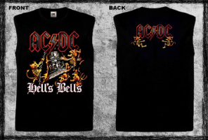 AC/DC - Hells Bells Coloured - černé pánské tričko bez rukávů