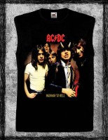 AC/DC - Highway To Hell - černé pánské tričko bez rukávů