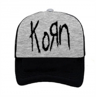 KORN - Official Logo - grau-schwarze Netz-Cap