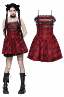 GRUNGE CLAN RED TARTAN DRESS - DW1052