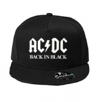 AC/DC - Back In Black - černá kšiltovka model  Snapback