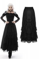LACE LYRICS LONG SKIRT - KW214