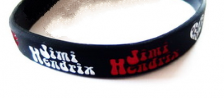 Náramek JIMI HENDRIX - Logo Red White