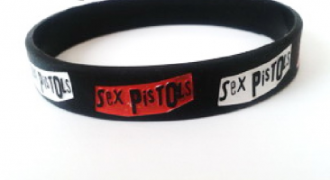 Náramek SEX PISTOLS - Red White Logo