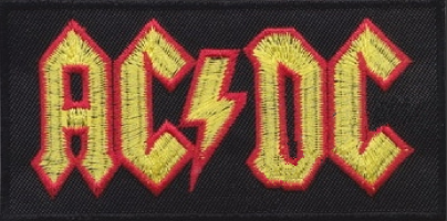AC/DC - Red/Yellow/Black Logo - nažehlovací nášivka