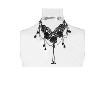 BLACK ROSES NECKLACE - S-157