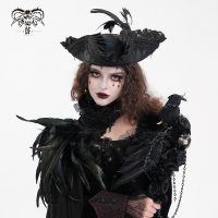 MARIE ANTOINETTE GOTHIC COURT HAT - AS201