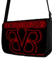 BLACK VEIL BRIDES - Red Logo - Umhängetasche