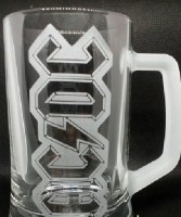 AC/DC Bierkrug aus Glas - Typical Logo