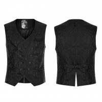 Vernon Black Waistcoat - WY-1436MJM/BK