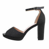 Dámské sandály - černé - OK-37-blackSET