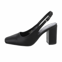Dámské lodičky na vysokém podpatku - černé - F262-1-blackSET