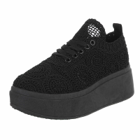 Dámské nízké tenisky - černé - PC308-blackSET