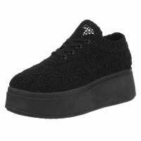 Dámské nízké tenisky - černé - PC2808-blackSET