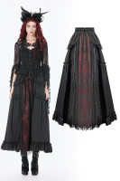 Royal Elegy Red Black Skirt - KW429RD/F