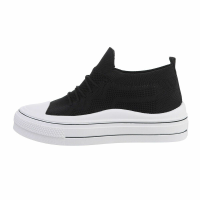 Dámské nízké tenisky - černé - TA-234-blackSET