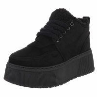Dámské vysoké tenisky - černé -  25816-blackSET