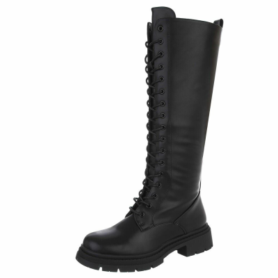 Dámské šněrovací boty - blackpu - DES8023-blackpuSET